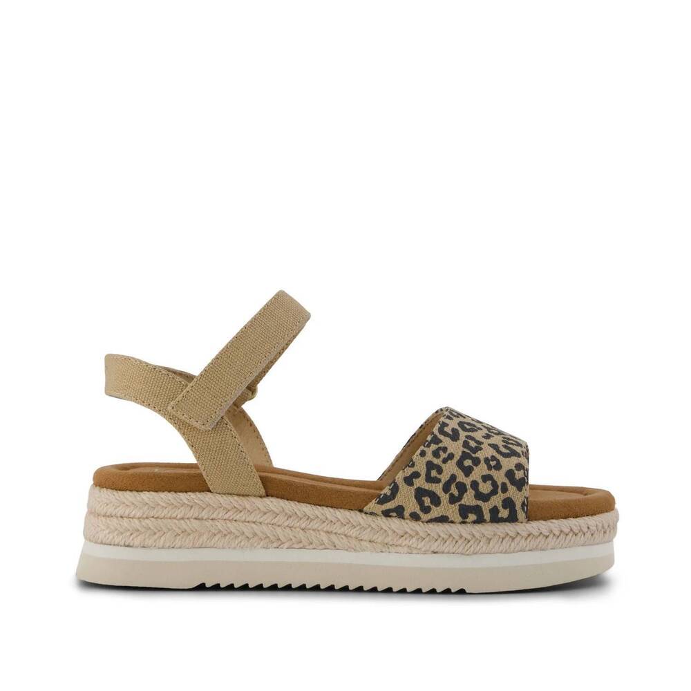 NEW TOMS kids' diana wedge sandal in leopard